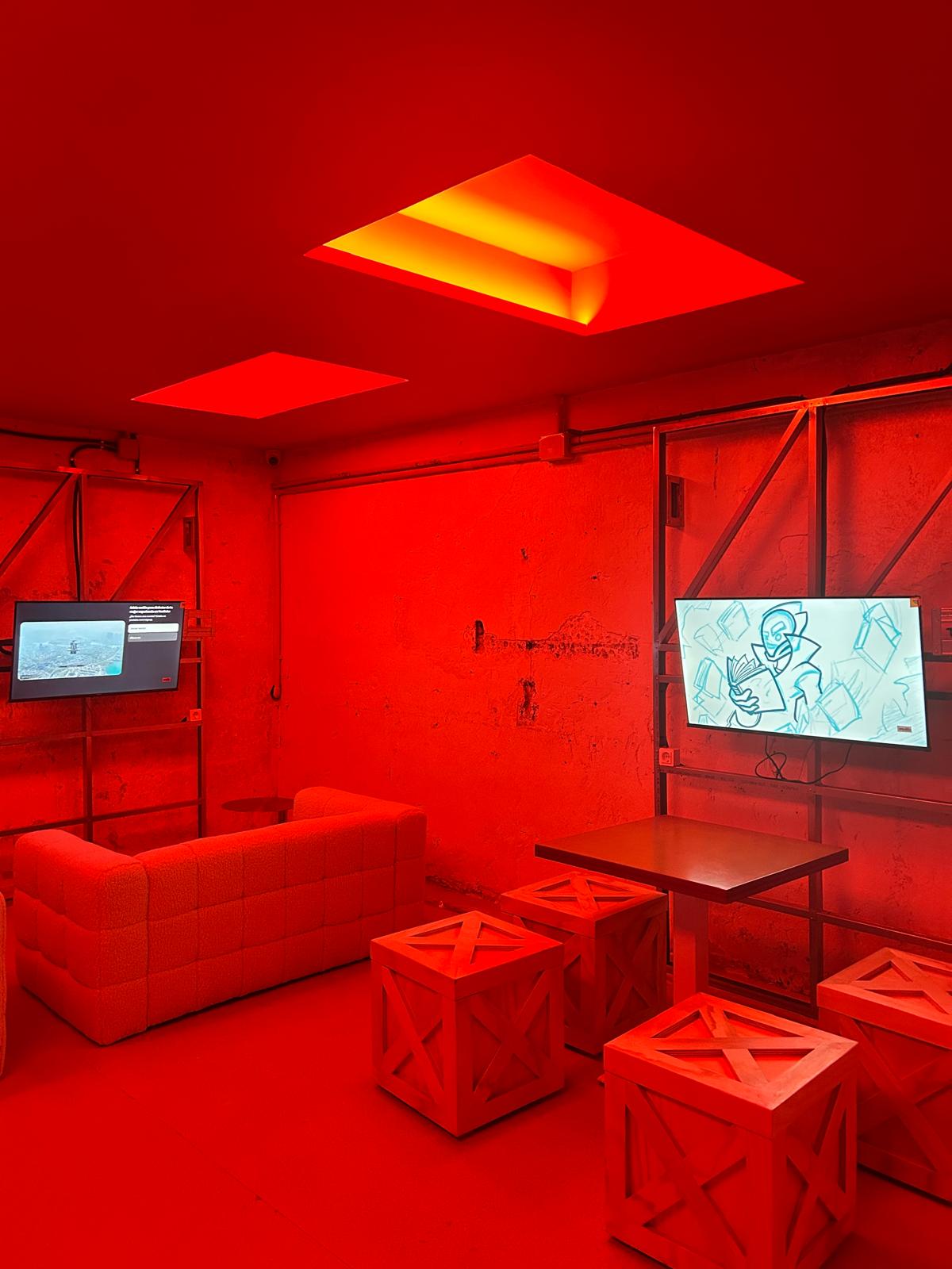 Seating area at Glitch