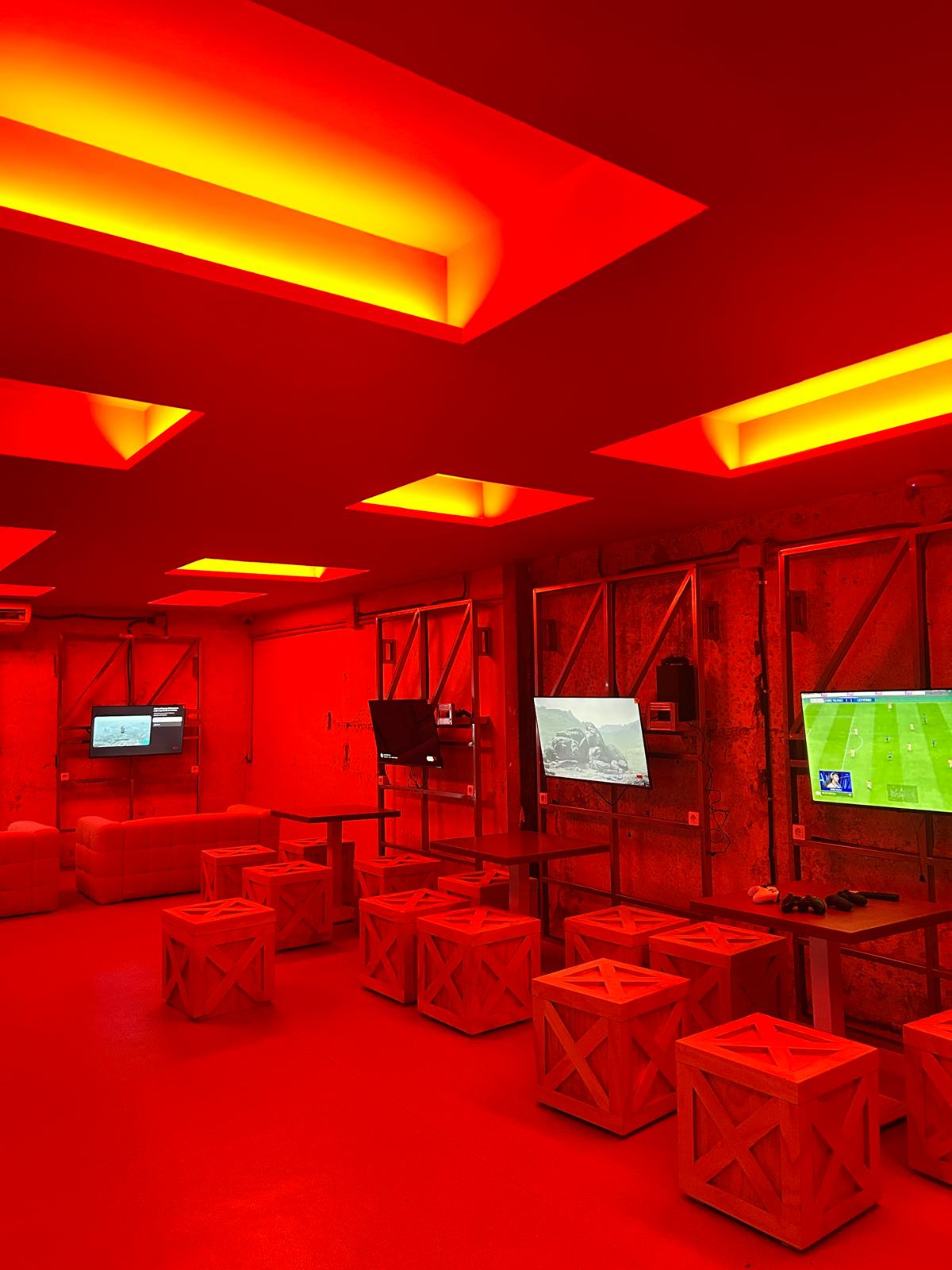 Seating area at Glitch